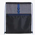 Stand Alone Drawstring Backpack with Front Zip Pocket — view 8
