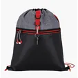 Stand Alone Drawstring Backpack with Front Zip Pocket — view 12