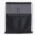 Stand Alone Drawstring Backpack with Front Zip Pocket — view 4
