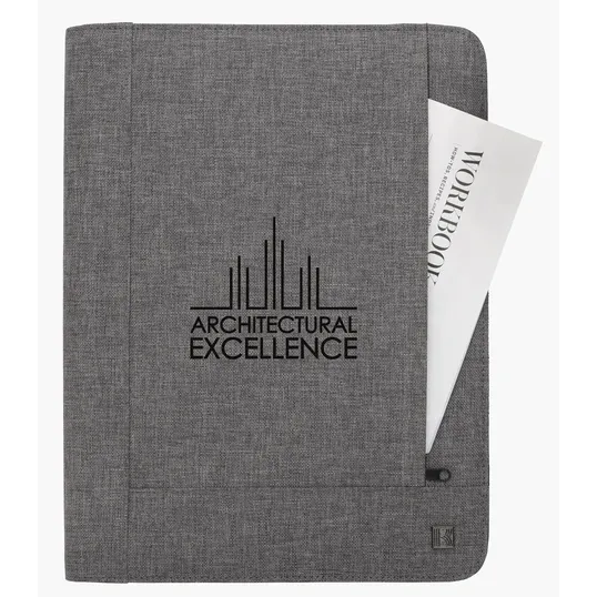 KAPSTON® Pierce Two-Tone Padfolio with FSC®-Certified Writing Pad — view 4