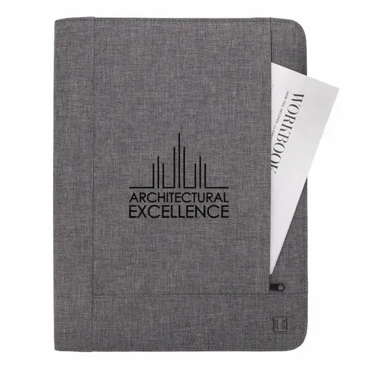 KAPSTON® Pierce Two-Tone Padfolio with FSC®-Certified Writing Pad — view 7