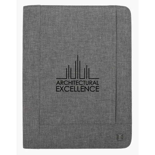 KAPSTON® Pierce Two-Tone Padfolio with FSC®-Certified Writing Pad — view 3