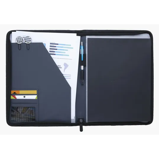 KAPSTON® Pierce Two-Tone Padfolio with FSC®-Certified Writing Pad — view 5