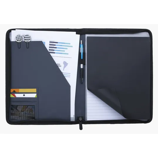 KAPSTON® Pierce Two-Tone Padfolio with FSC®-Certified Writing Pad — view 6