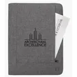 KAPSTON® Pierce Two-Tone Padfolio with FSC®-Certified Writing Pad — view 4