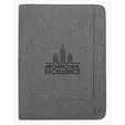 KAPSTON® Pierce Two-Tone Padfolio with FSC®-Certified Writing Pad — view 3