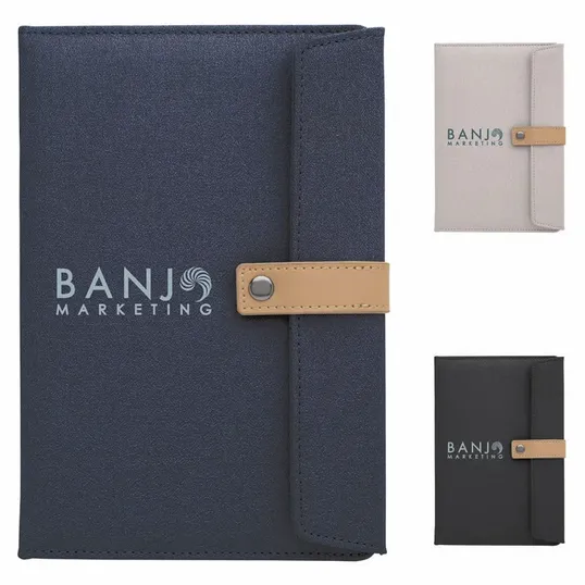 Good Value™ Two-Tone Journal with Leatherette Snap Closure — view 5