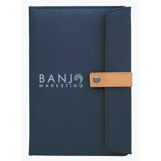 Good Value™ Two-Tone Journal with Leatherette Snap Closure — view 9