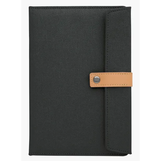 Good Value™ Two-Tone Journal with Leatherette Snap Closure — view 3