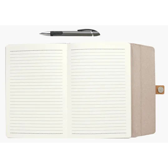 Good Value™ Two-Tone Journal with Leatherette Snap Closure