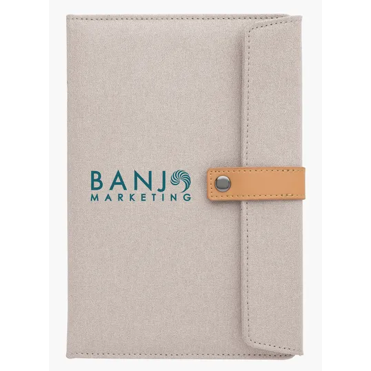 Good Value™ Two-Tone Journal with Leatherette Snap Closure — view 6