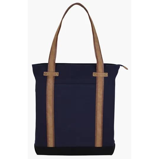 KAPSTON® San Marco Cotton Canvas Tote with PU and Suede Handles — view 16