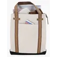 KAPSTON® San Marco Cotton Canvas Tote with PU and Suede Handles — view 11