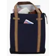 KAPSTON® San Marco Cotton Canvas Tote with PU and Suede Handles — view 18