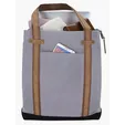 KAPSTON® San Marco Cotton Canvas Tote with PU and Suede Handles — view 4