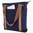 KAPSTON® San Marco Cotton Canvas Tote with PU and Suede Handles — view 19