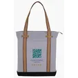 KAPSTON® San Marco Cotton Canvas Tote with PU and Suede Handles — view 22