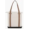 KAPSTON® San Marco Cotton Canvas Tote with PU and Suede Handles — view 9