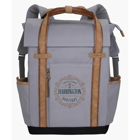 KAPSTON® San Marco Cotton Canvas Backpack with Laptop Compartment — view 17