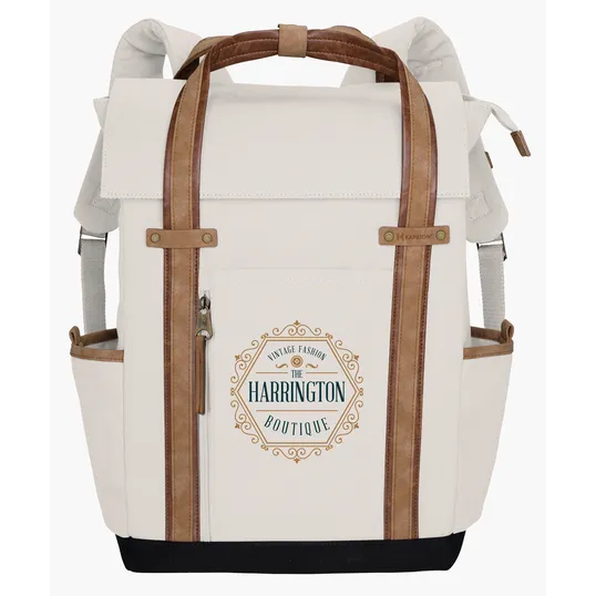 KAPSTON® San Marco Cotton Canvas Backpack with Laptop Compartment — view 20