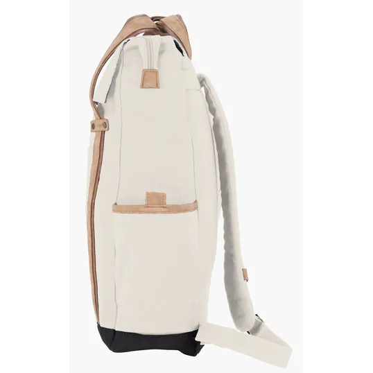 KAPSTON® San Marco Cotton Canvas Backpack with Laptop Compartment — view 2