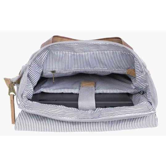 KAPSTON® San Marco Cotton Canvas Backpack with Laptop Compartment — view 5