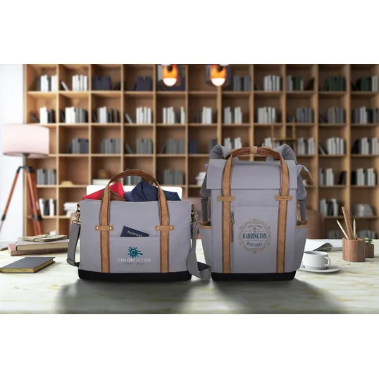 KAPSTON® San Marco Cotton Canvas Messenger Bag — view 30