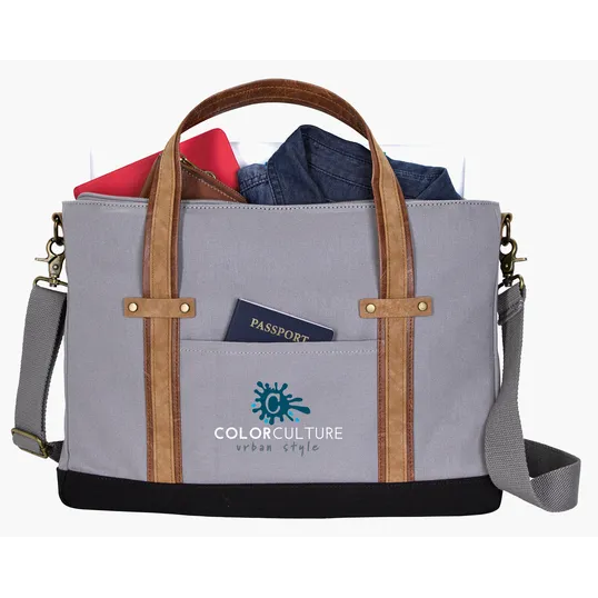 KAPSTON® San Marco Cotton Canvas Messenger Bag — view 25