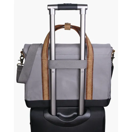 KAPSTON® San Marco Cotton Canvas Messenger Bag — view 3
