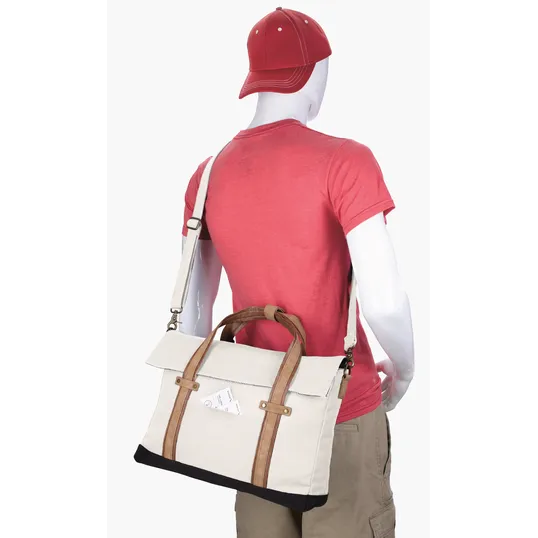KAPSTON® San Marco Cotton Canvas Messenger Bag — view 33