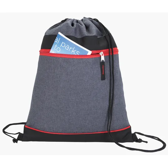 Good Value™ RPET Two-Tone Drawstring Backpack — view 7