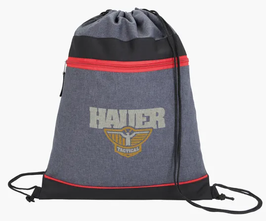 Good Value™ RPET Two-Tone Drawstring Backpack — view 12