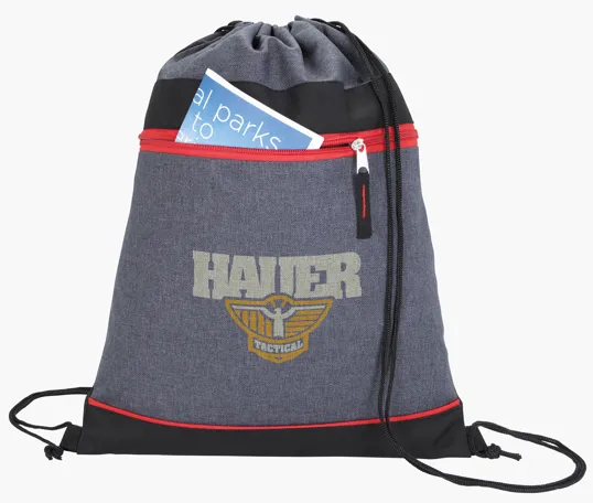 Good Value™ RPET Two-Tone Drawstring Backpack — view 13