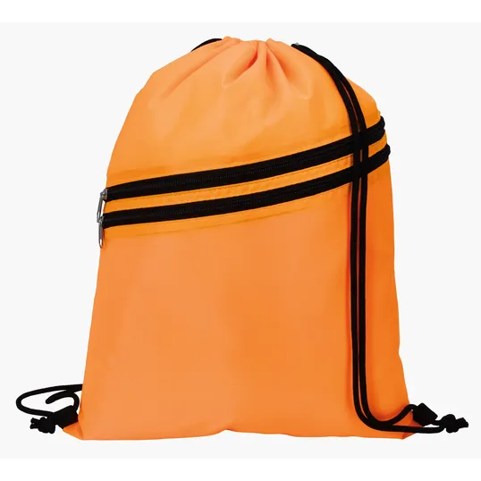 Good Value™ Neon Multi-Zippered Drawstring Backpack — view 7