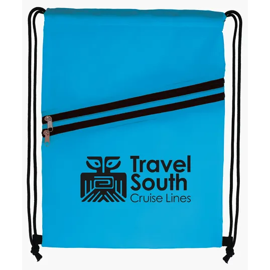 Good Value™ Neon Multi-Zippered Drawstring Backpack — view 10