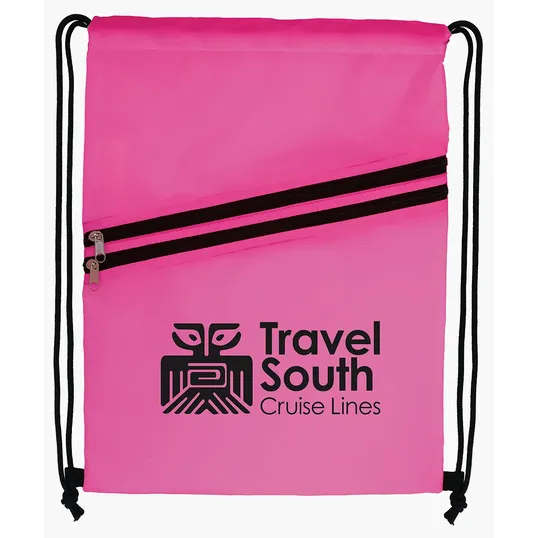 Good Value™ Neon Multi-Zippered Drawstring Backpack — view 21
