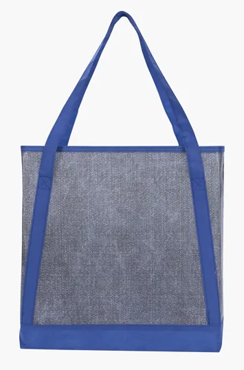 Good Value™ Heathered RPET Non-Woven Tote with Zippered Pocket — view 13