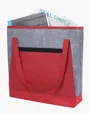 Good Value™ Heathered RPET Non-Woven Tote with Zippered Pocket — view 8