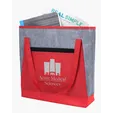 Good Value™ Heathered RPET Non-Woven Tote with Zippered Pocket — view 23