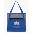 Good Value™ Heathered RPET Non-Woven Tote with Zippered Pocket — view 25