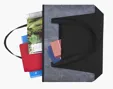 Good Value™ Heathered RPET Non-Woven Tote with Zippered Pocket — view 3