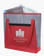 Good Value™ Heathered RPET Non-Woven Tote with Zippered Pocket — view 19