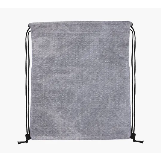 Good Value™ Heathered RPET Non-Woven Drawstring Backpack — view 3