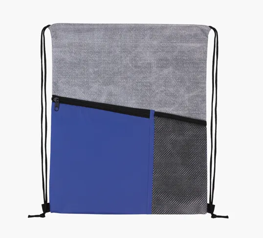 Good Value™ Heathered RPET Non-Woven Drawstring Backpack — view 7