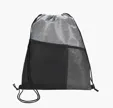 Good Value™ Heathered RPET Non-Woven Drawstring Backpack — view 2