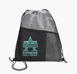 Good Value™ Heathered RPET Non-Woven Drawstring Backpack — view 9