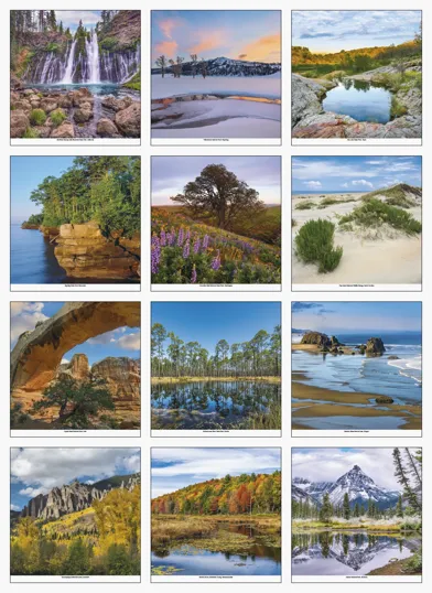 HotLine® Products Scenic America® Executive Wall Calendar
