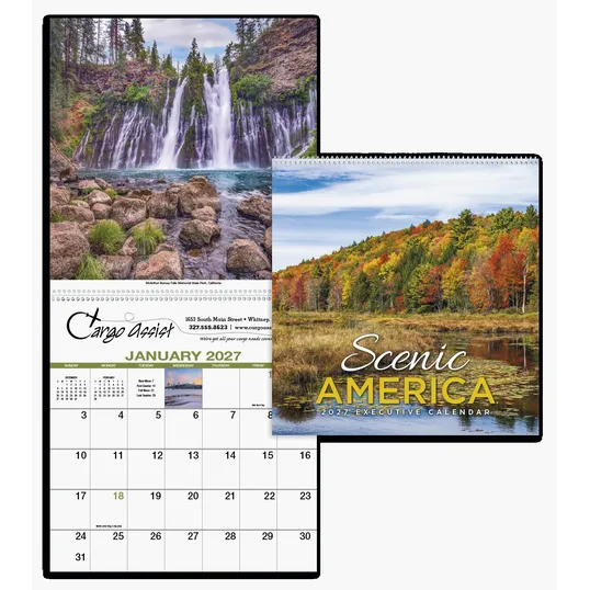 HotLine® Products Scenic America® Executive Wall Calendar — view 2