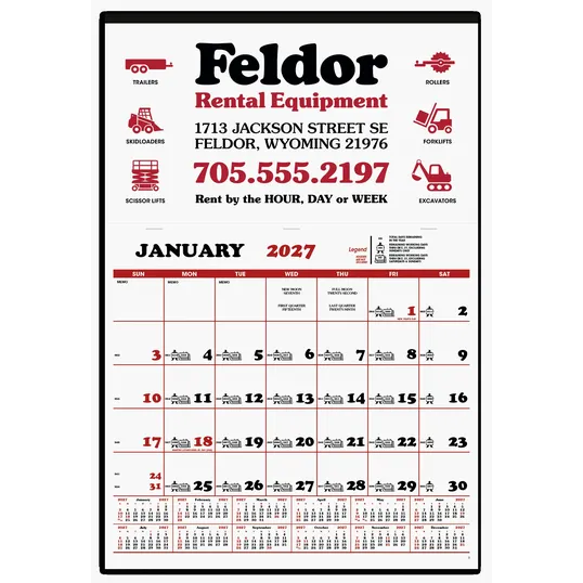 Skinner & Kennedy® Contractor's Apron Calendar
