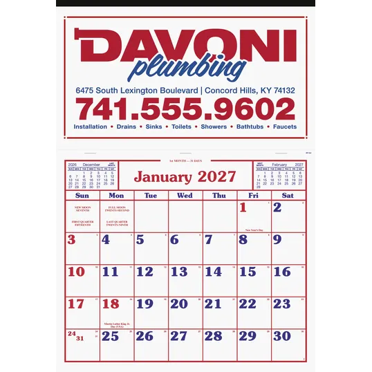 Skinner & Kennedy® Billboard Apron Calendar — view 2